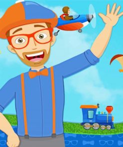 Blippi Poster Paint By Number