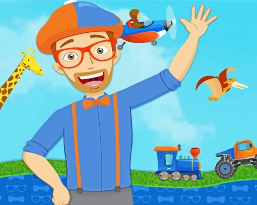 Blippi Poster Paint By Number