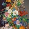 Blumenstuck Mit Ananas Weintrauben Und Papagei By Franz Xaver Paint By Number