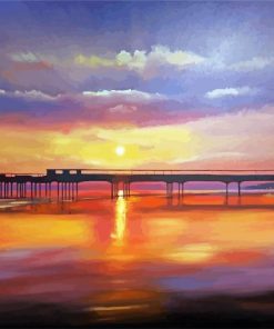 Bournemouth Pier At Sunset Paint By Number