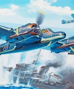 Bristol Beaufighter Aircraft Paint By Number