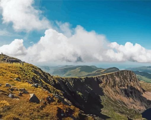 Cadair Idris Mountain In Wales Paint By Number