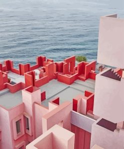 Calpe Buildings With Sea View Paint By Number