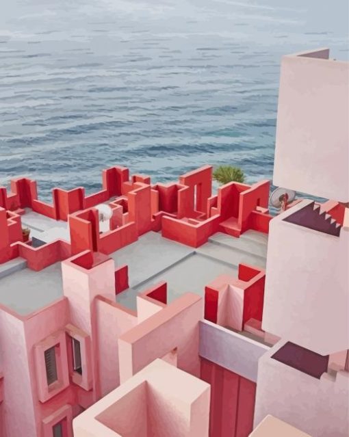 Calpe Buildings With Sea View Paint By Number