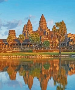 Cambodia Angkor Thom Paint By Number