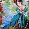 Chinese Woman Illustration Paint By Number