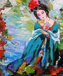 Chinese Woman Illustration Paint By Number