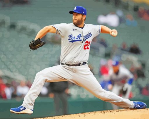 Clyton Kershaw Dodgers Pitchers Paint By Number