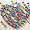 Colorful Buttterflies Heart Paint By Number