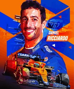 Daniel Ricciardo Art Paint By Number