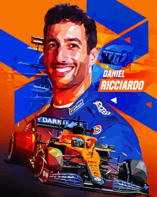 Daniel Ricciardo Art Paint By Number