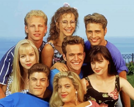 Drama Serie Beverly Hills 90210 Paint By Number