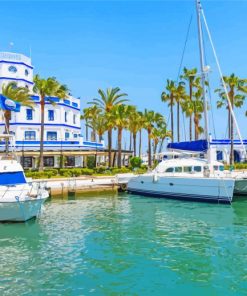 Estepona Harbor Paint By Number