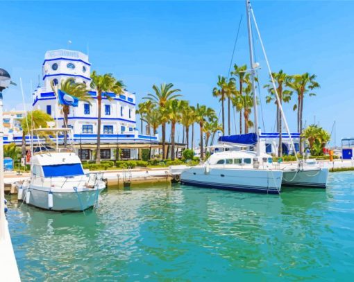 Estepona Harbor Paint By Number