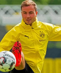 Footballer Mario Gotze Paint By Number