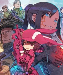 Gun Gale Anime Paint By Number