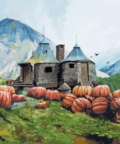 Harry Potter Hagrids House Art Paint By Number