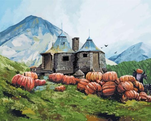 Harry Potter Hagrids House Art Paint By Number