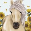 Horse Sunflower Paint By Number