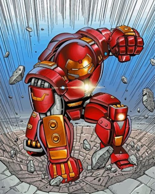 Hulkbuster Hero Paint By Number