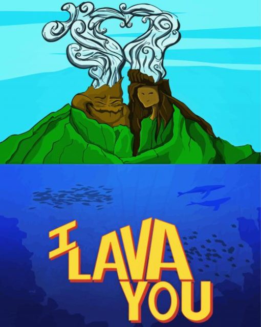 I Lava You Poster Art Paint By Number