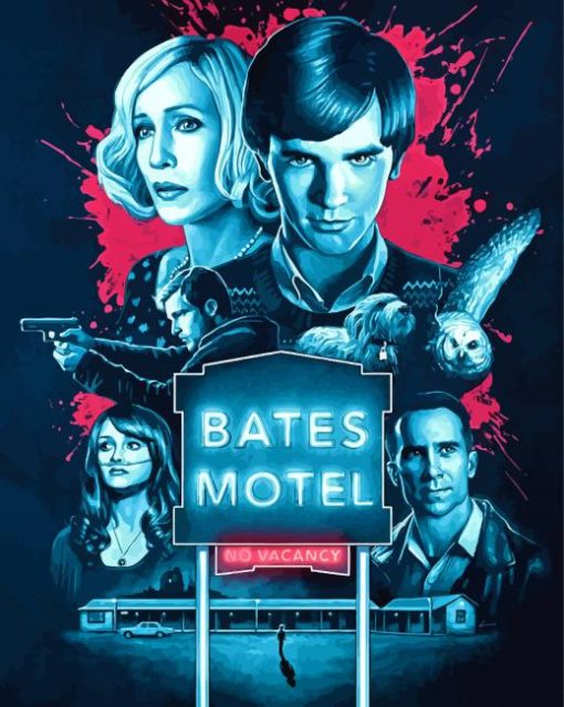 Illustration Bates Motel Serie Paint By Number