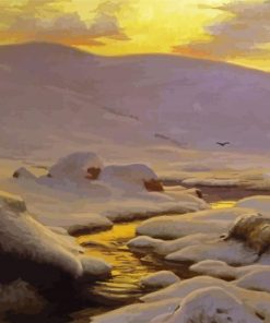 Joseph Farquharson The Weary Waste Of Snow Forest Of Birse Paint By Number