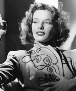 Katharine Hepburn Smoking Paint By Number