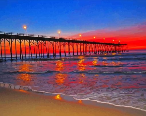 Kure Beach North Carolina Paint By Number