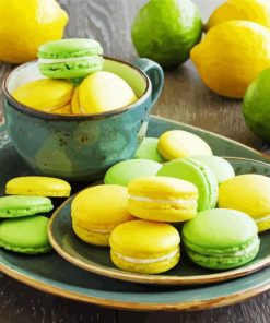 Lemons And Limes Macarons Paint By Number