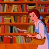 Library Scene Belle Paint By Number