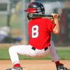 Little Boy Playing Baseball Paint By Number