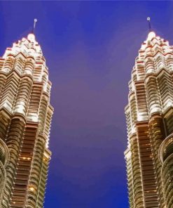 Malaysia Petronas Towers Paint By Number