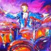 Man Drumming Art Paint By Number