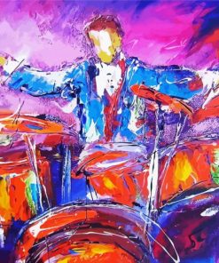 Man Drumming Art Paint By Number