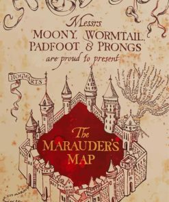 Marauders Map Paint By Number