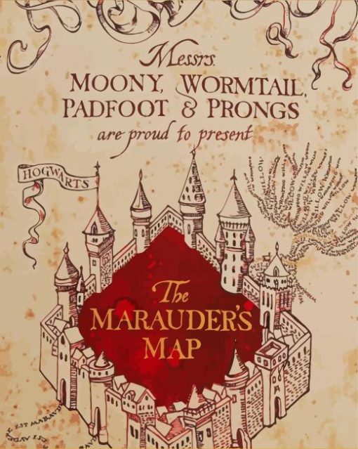 Marauders Map Paint By Number