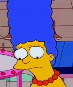 Marge Simpson Cartoon Character Paint By Number