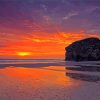 Marsden Beach At Sunset Paint By Number