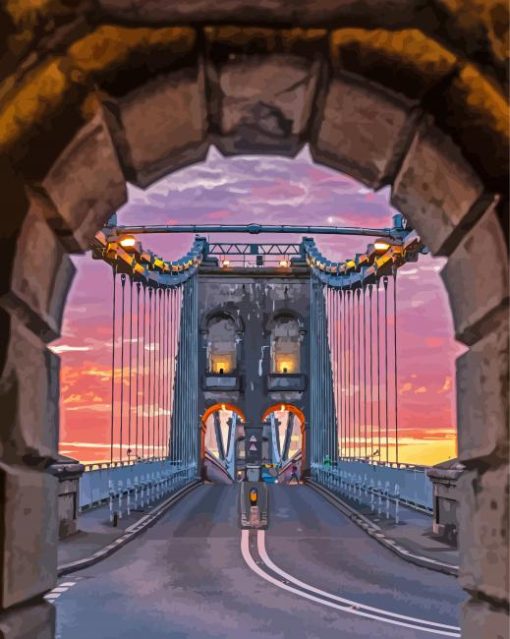 Menai Bridge View Paint By Number