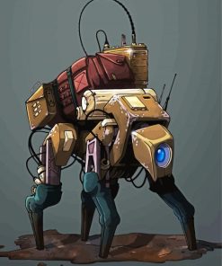 Military Robot Dog Paint By Number