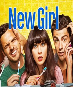 New Girl Illustration Paint By Number