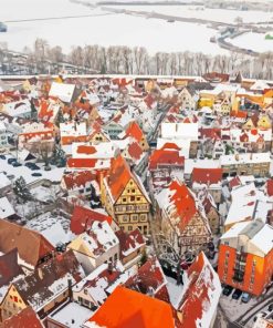 Nordlingen In Winter Paint By Number