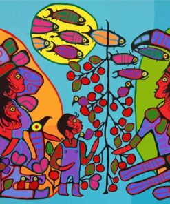 Observations Of The Astral World By Norval Morrisseau Paint By Number