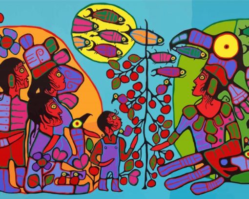 Observations Of The Astral World By Norval Morrisseau Paint By Number