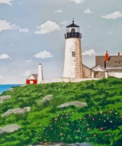 Pemaquid Point Light Maine Paint By Number