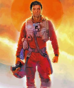 Poe Dameron Star Wars Art Paint By Number