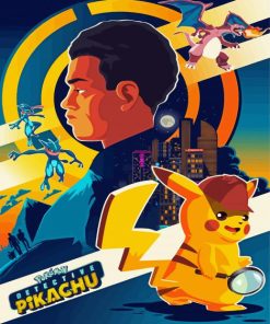 Pokemon Detective Pikachu Art Paint By Number