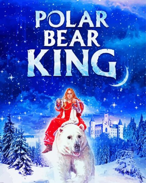 Polar Bear King Poster Paint By Number