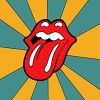 Pop Art Rolling Stones Logo Paint By Number